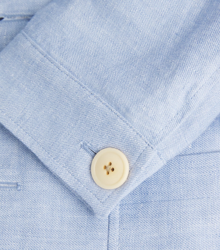 Linen Blazer BLUE Image 5