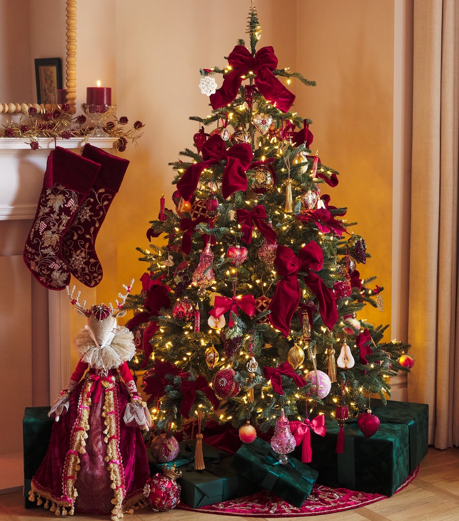 Chandelier Drop Tree Decoration MAGENTA Image 3