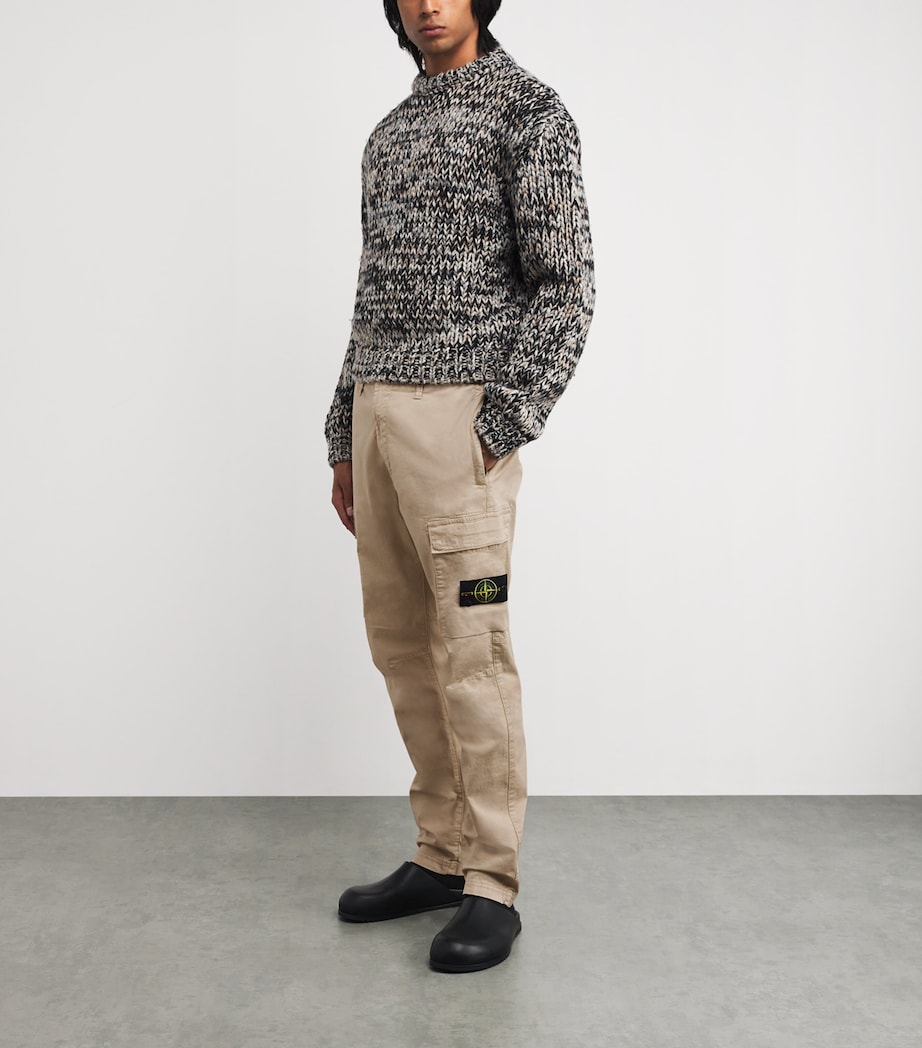 Stretch-Cotton Cargo Trousers V009A Image 2