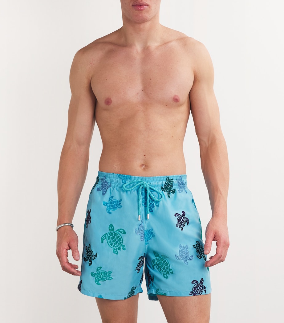 Turtle Embroidered Mistral Swim Shorts 600 SANTORIN Image 2