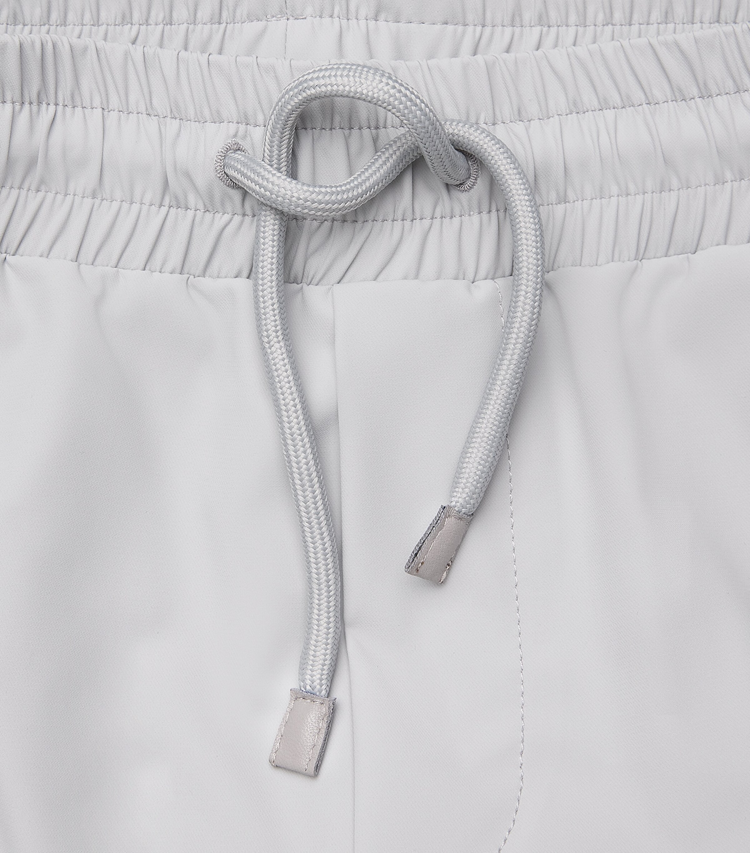 Corneliani Mens Technical Fabric Drawstring Sweatpants Gry Melange Stl Image 2