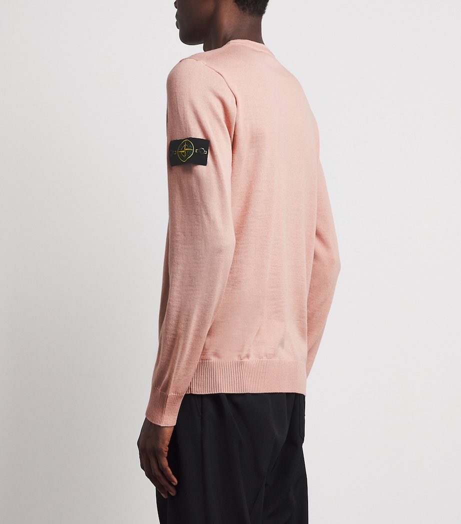 Stone Island Mens Wool Compass Sweater Image 5