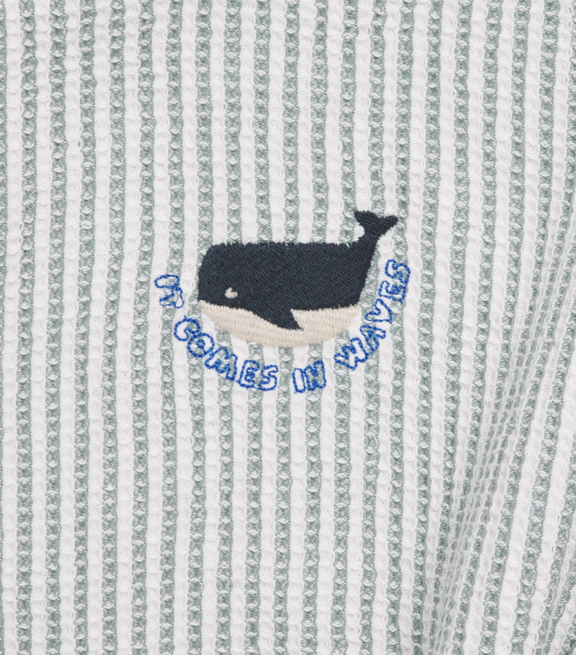 Liewood Organic Cotton Stripe Paco Poncho (1-4 Years) Yd Stripe Mint/crème Image 3