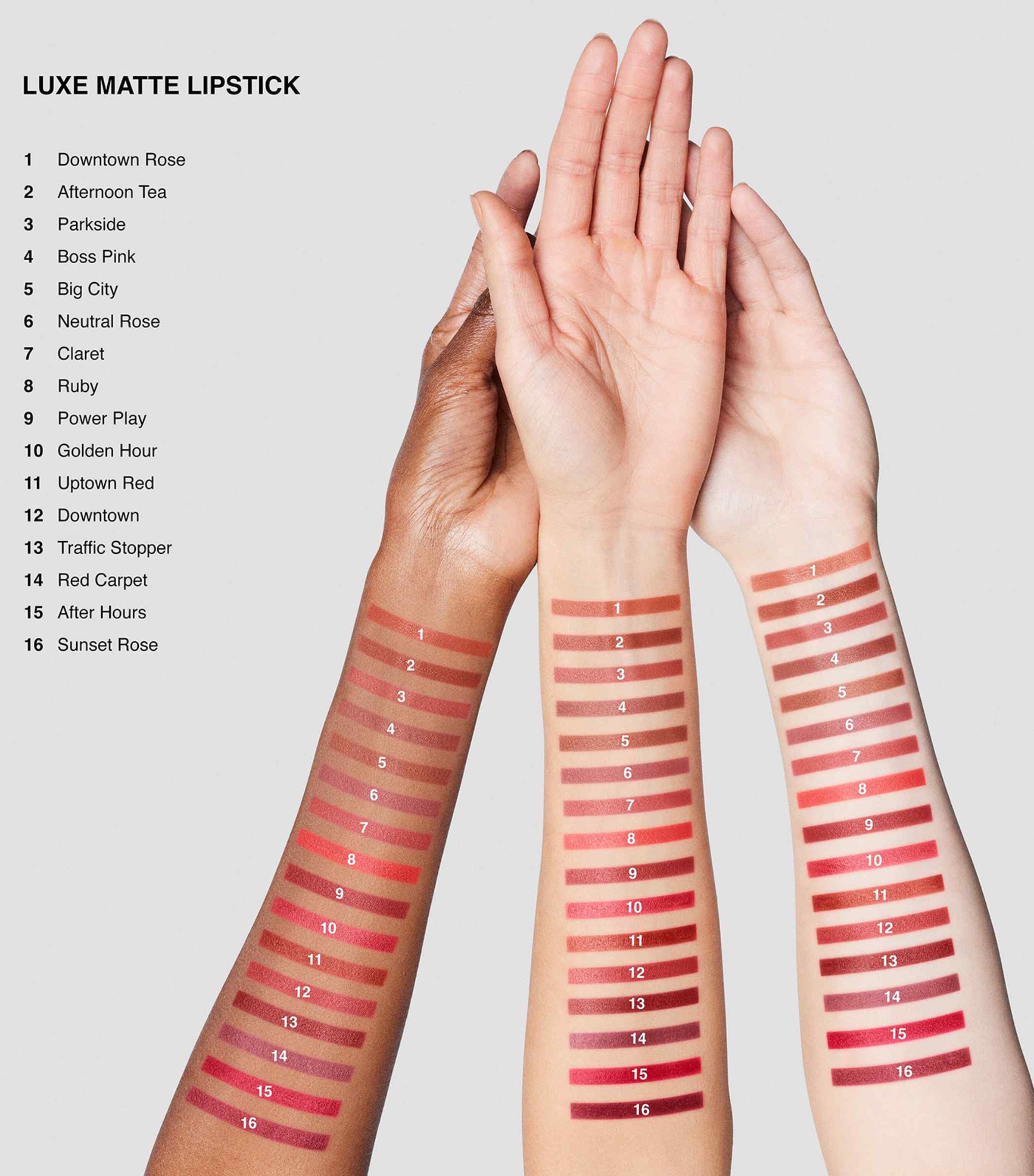 Luxe Matte Lipstick UPTOWN RED Image 3