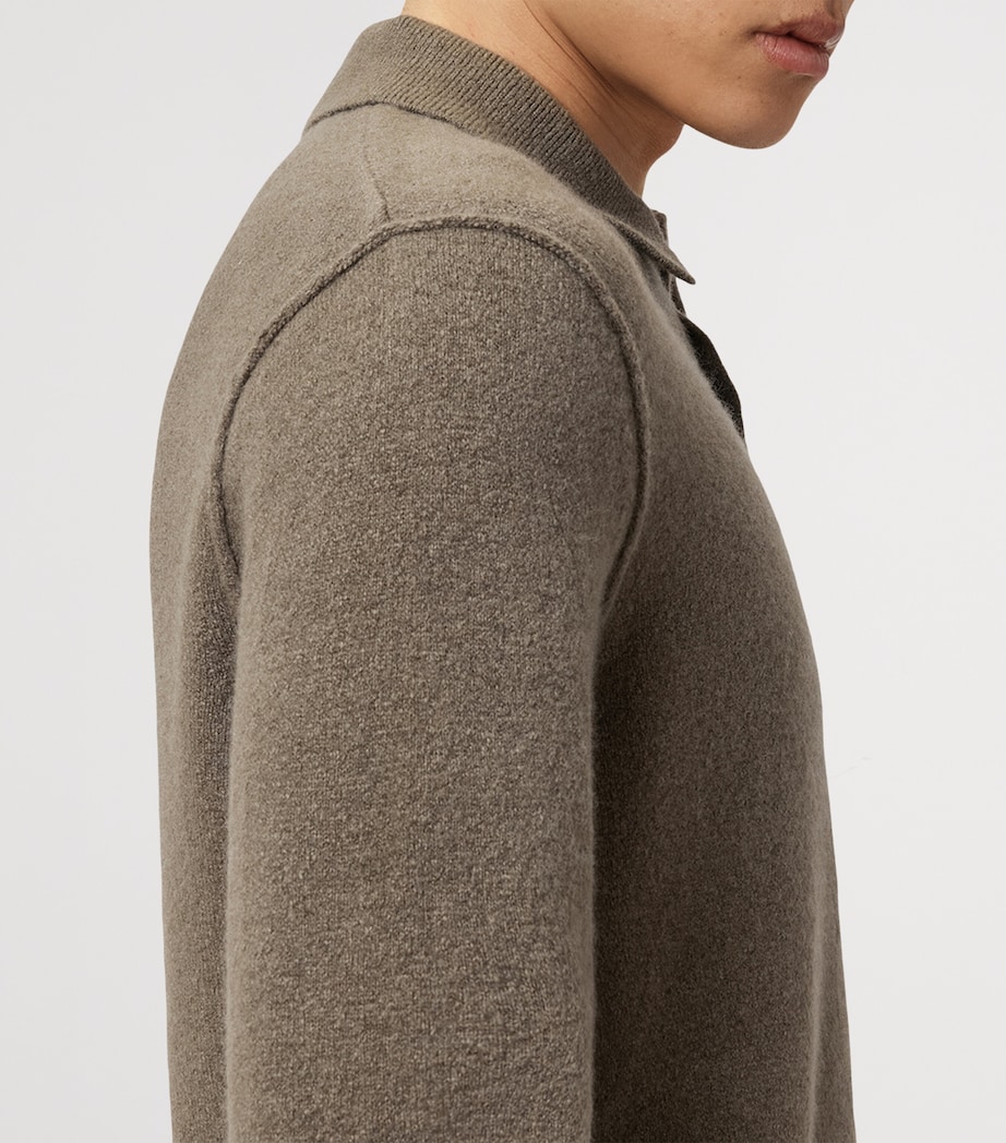 Statten Polo Sweater DUSKY GREEN Image 3
