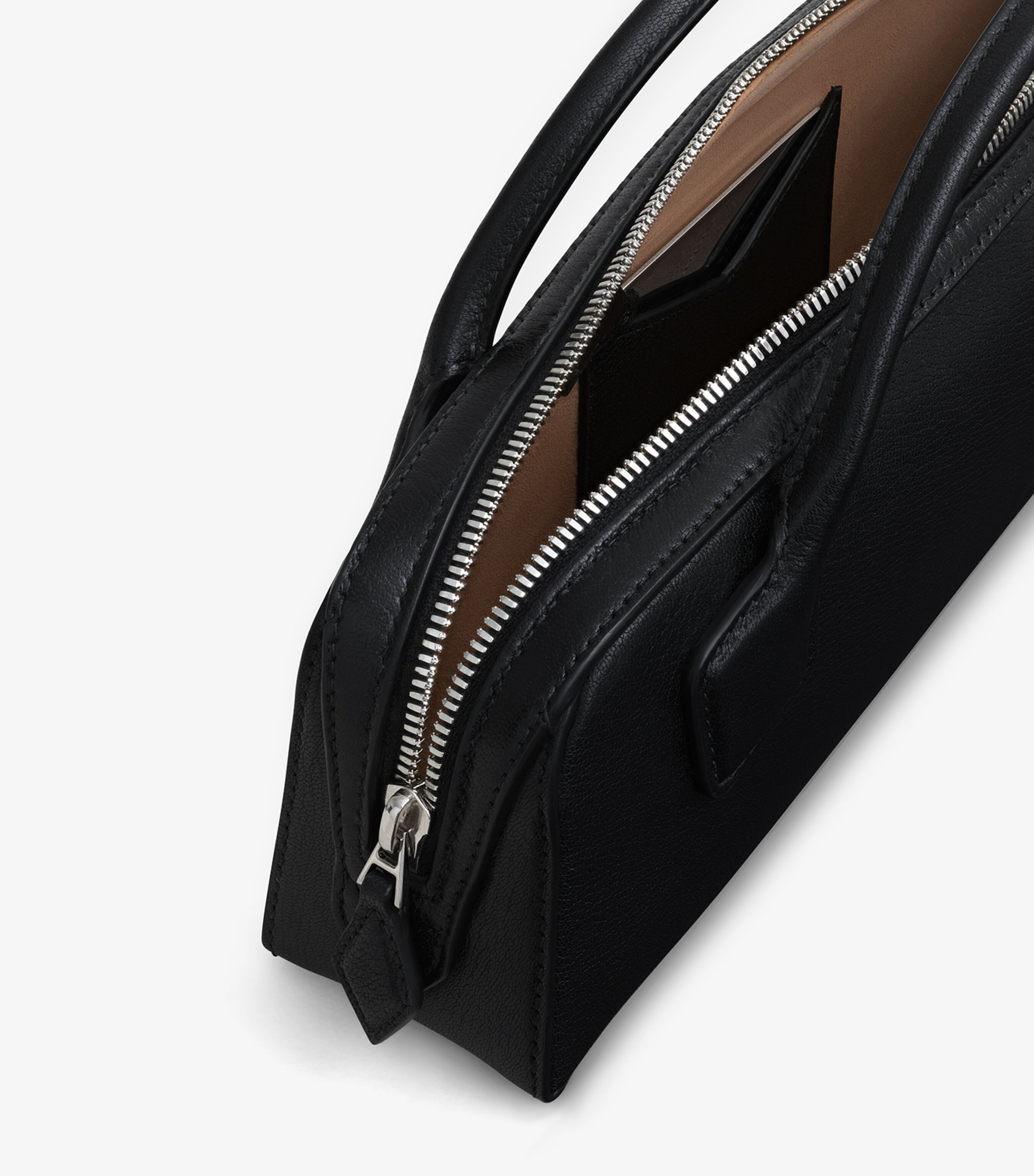 Leather Le Teckel Top-Handle Bag NOIR Image 3