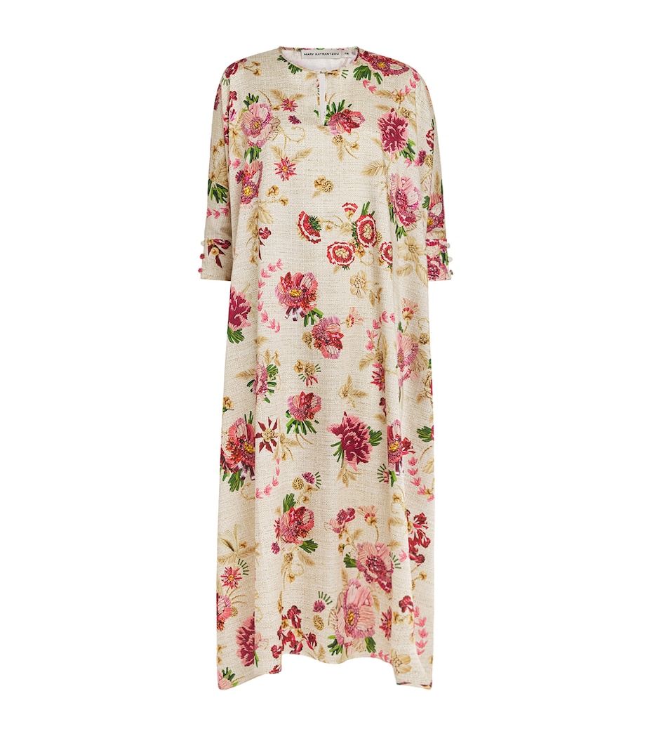 Printed Zante Midi Kaftan FARINIFERA AOP PINK Image 1