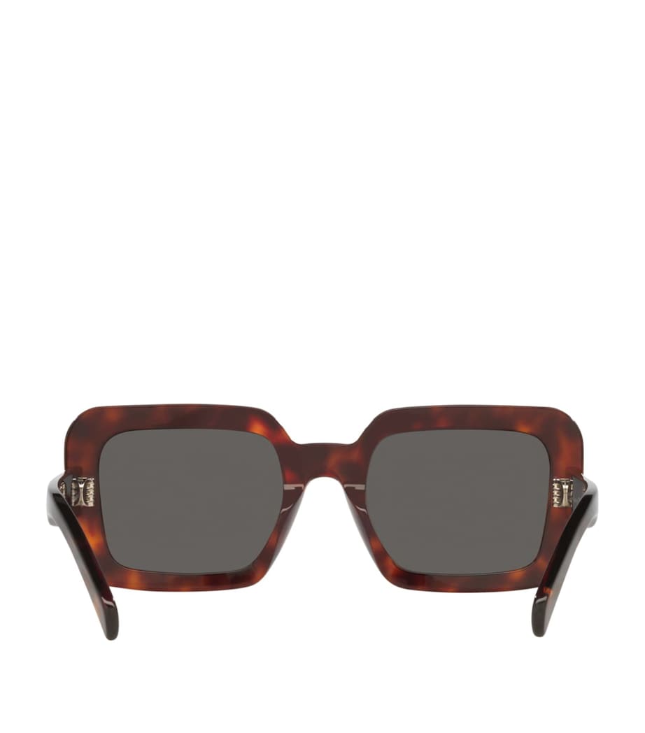 Celine Tortoiseshell Square Triomphe Sunglasses Image 4