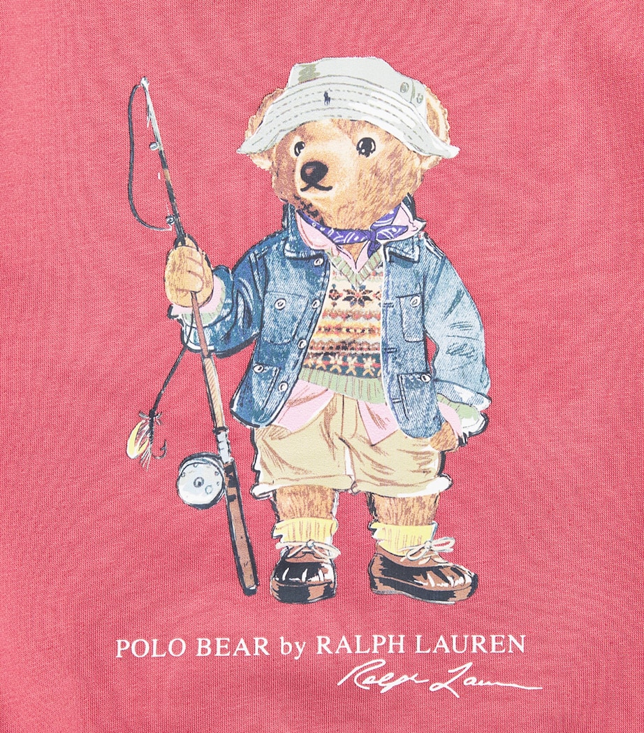 Ralph Lauren Kids Polo Bear Sweatshirt (7-14 Years) Adirondack Berry Image 3