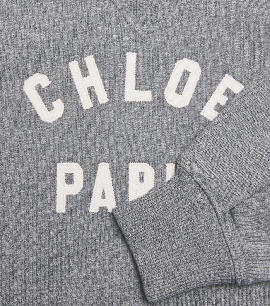 Cotton Paris Logo Hoodie (6-12 Years) HEATHER GREY Image 4