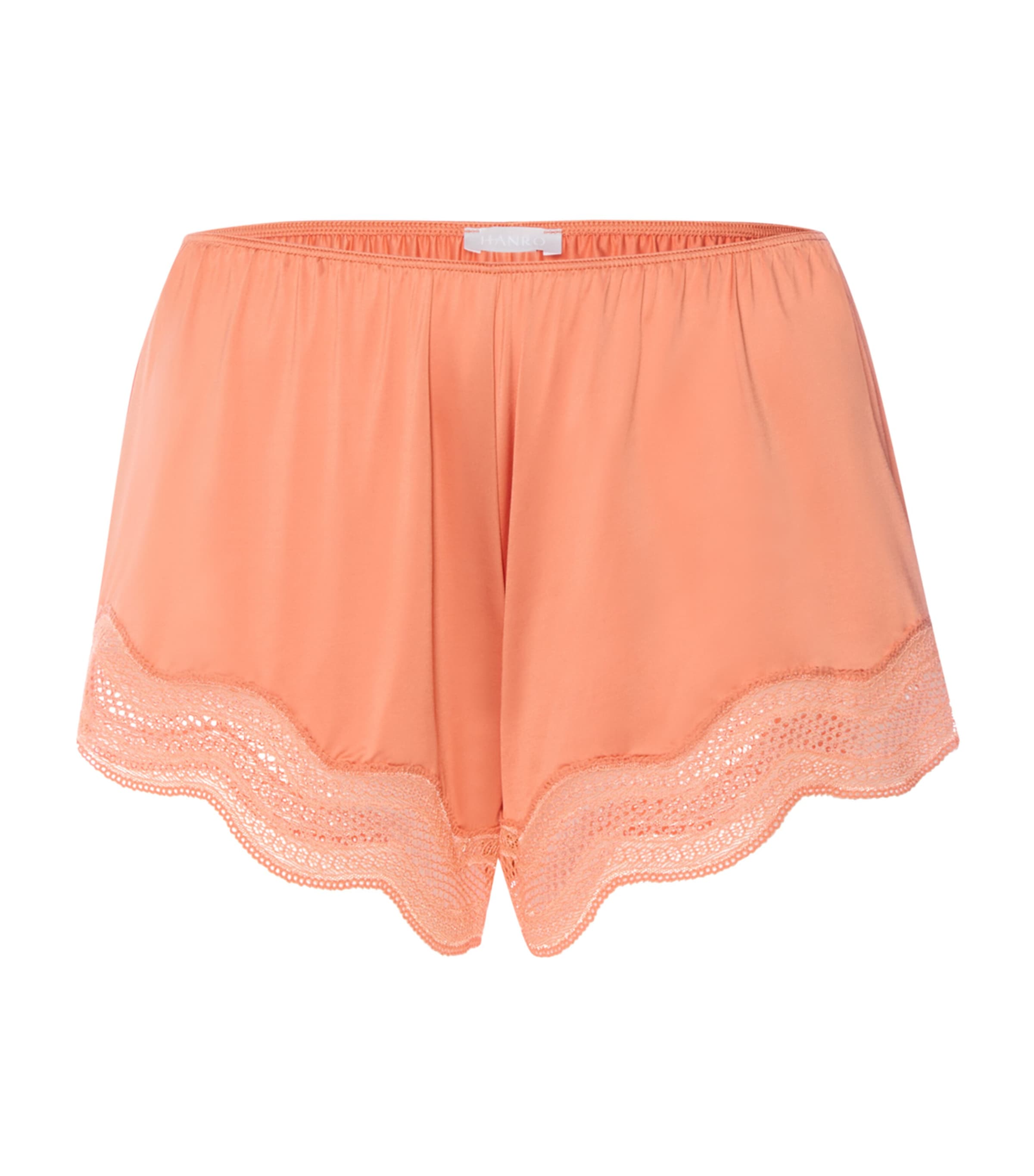 Hanro Womens Cira Pyjama Shorts Light Carnelian Image 1
