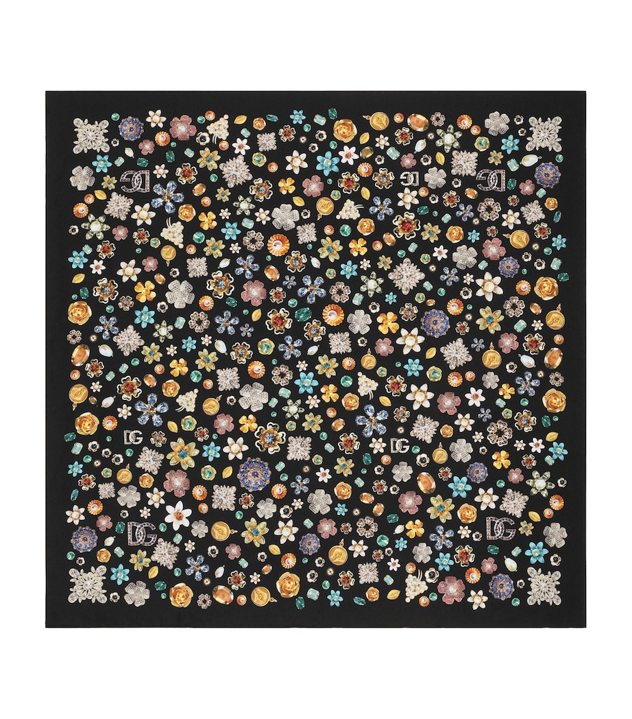 Silk Jewellery Print Scarf HN5SA-GIOIELLI Image 1