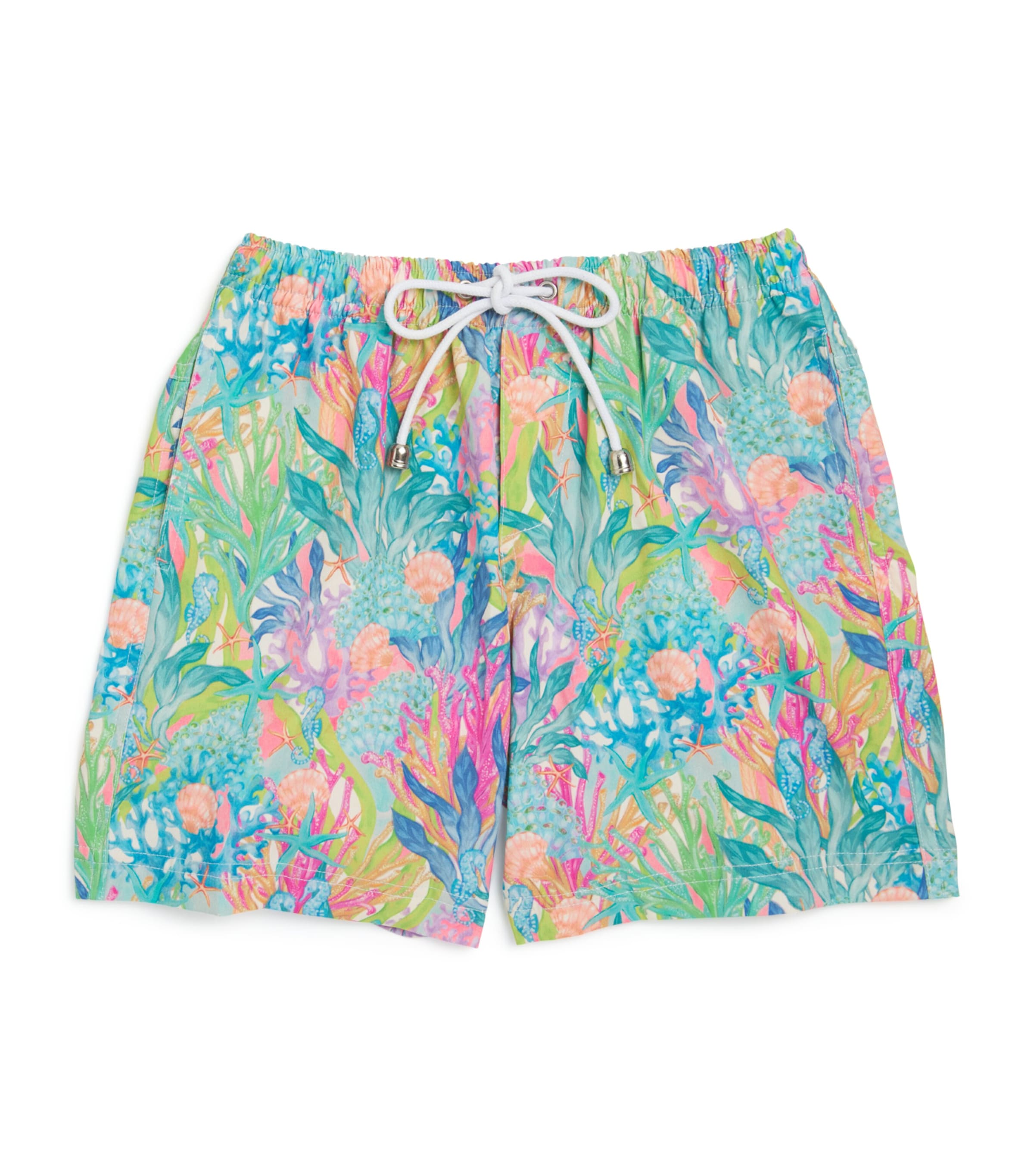 Shop Olga Valentine Coral Drawstring Board Shorts