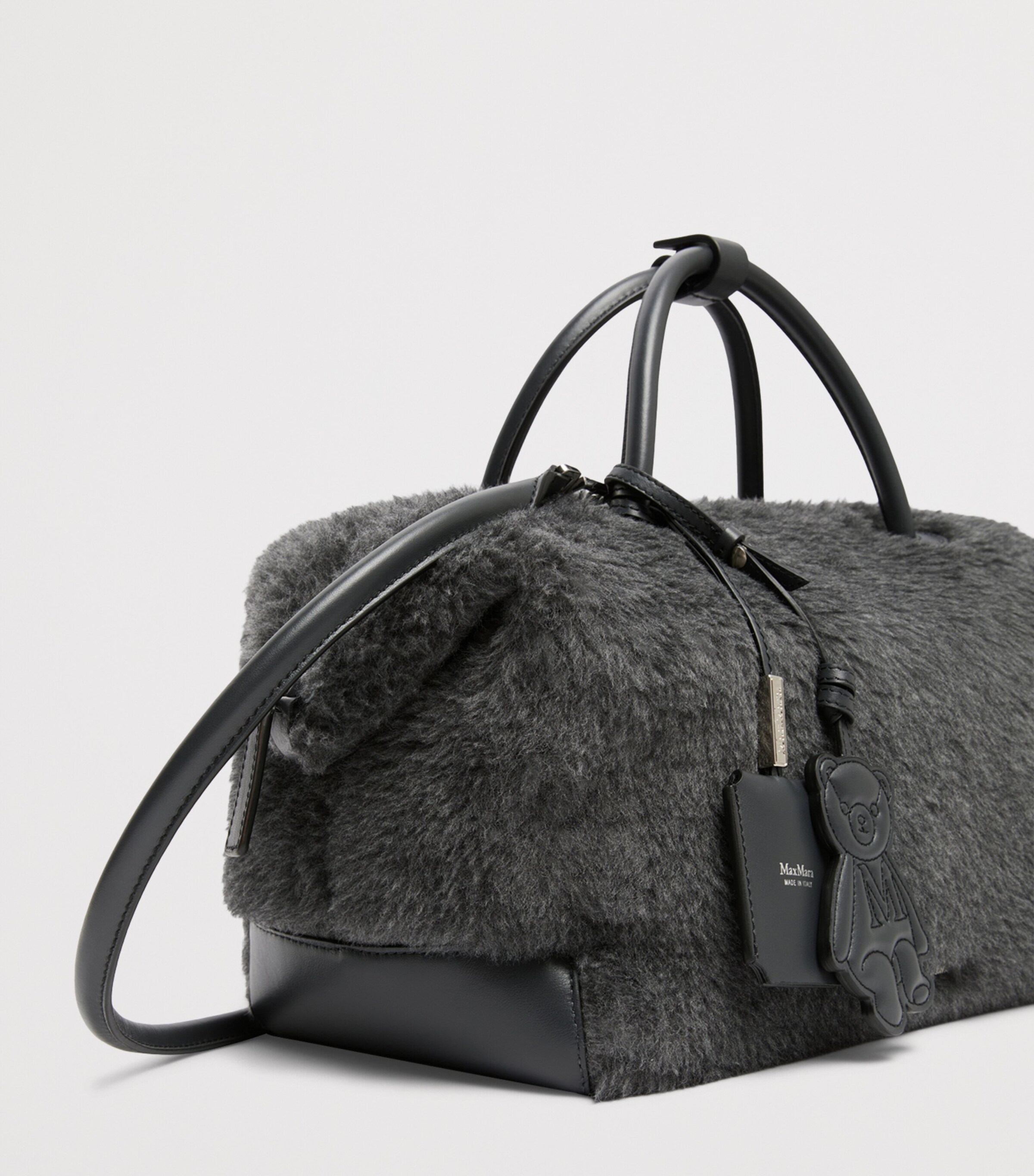 Max Mara Teddy Top-Handle Bag Medium Grey Image 4