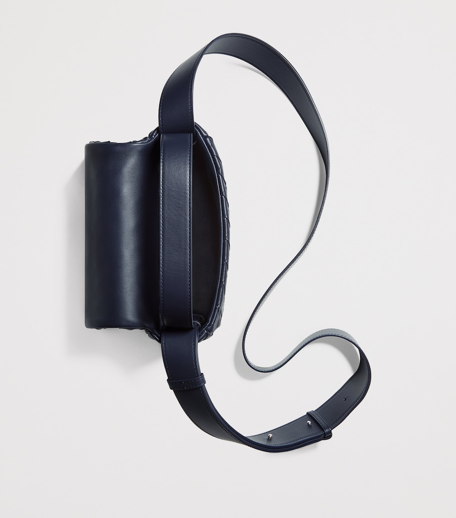 Bottega Veneta Mini Leather Intrecciato Flap Cross-Body Bag Image 6