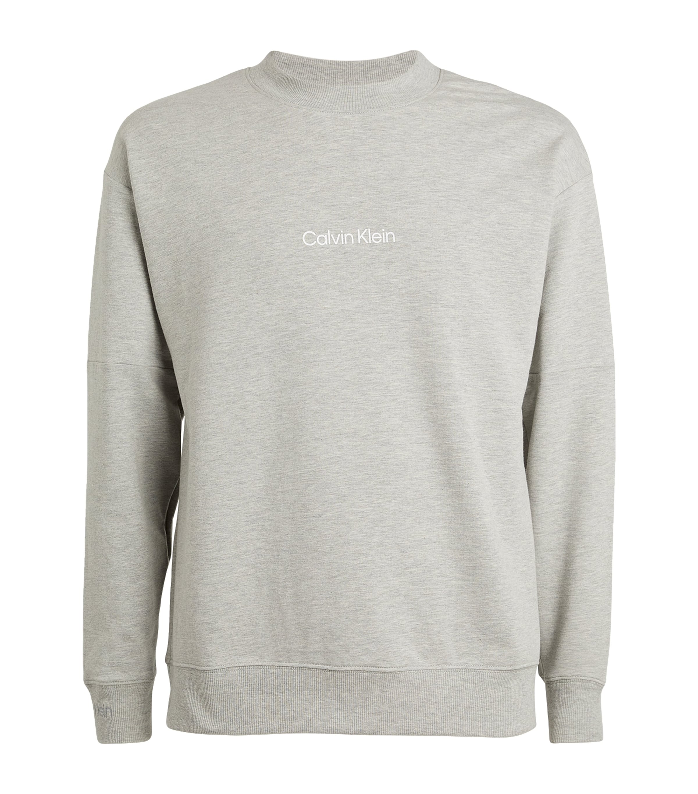 Calvin Klein Crew-neck Sweatshirt In Grey