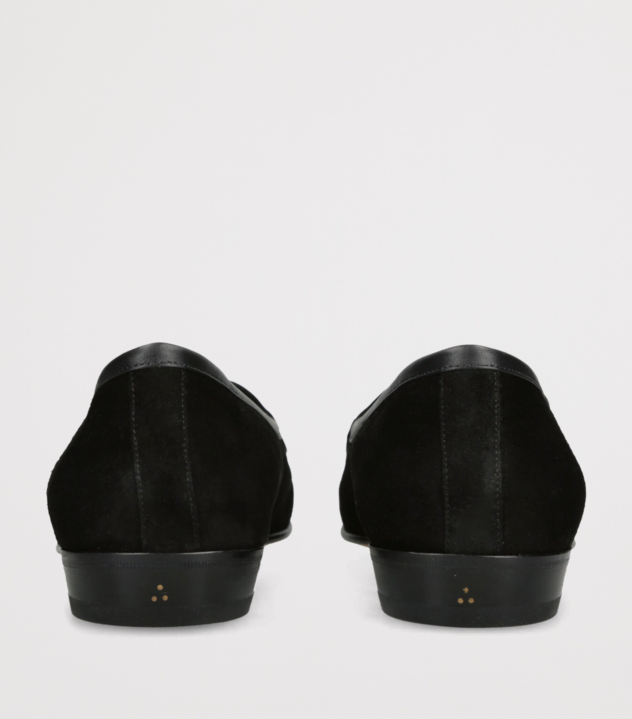 Baudoin & Lange Suede Sagan Classic Loafers Black Image 2