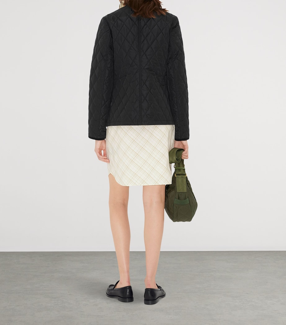 Quilted Field Jacket BLACK/SAND IP CHECK Image 4