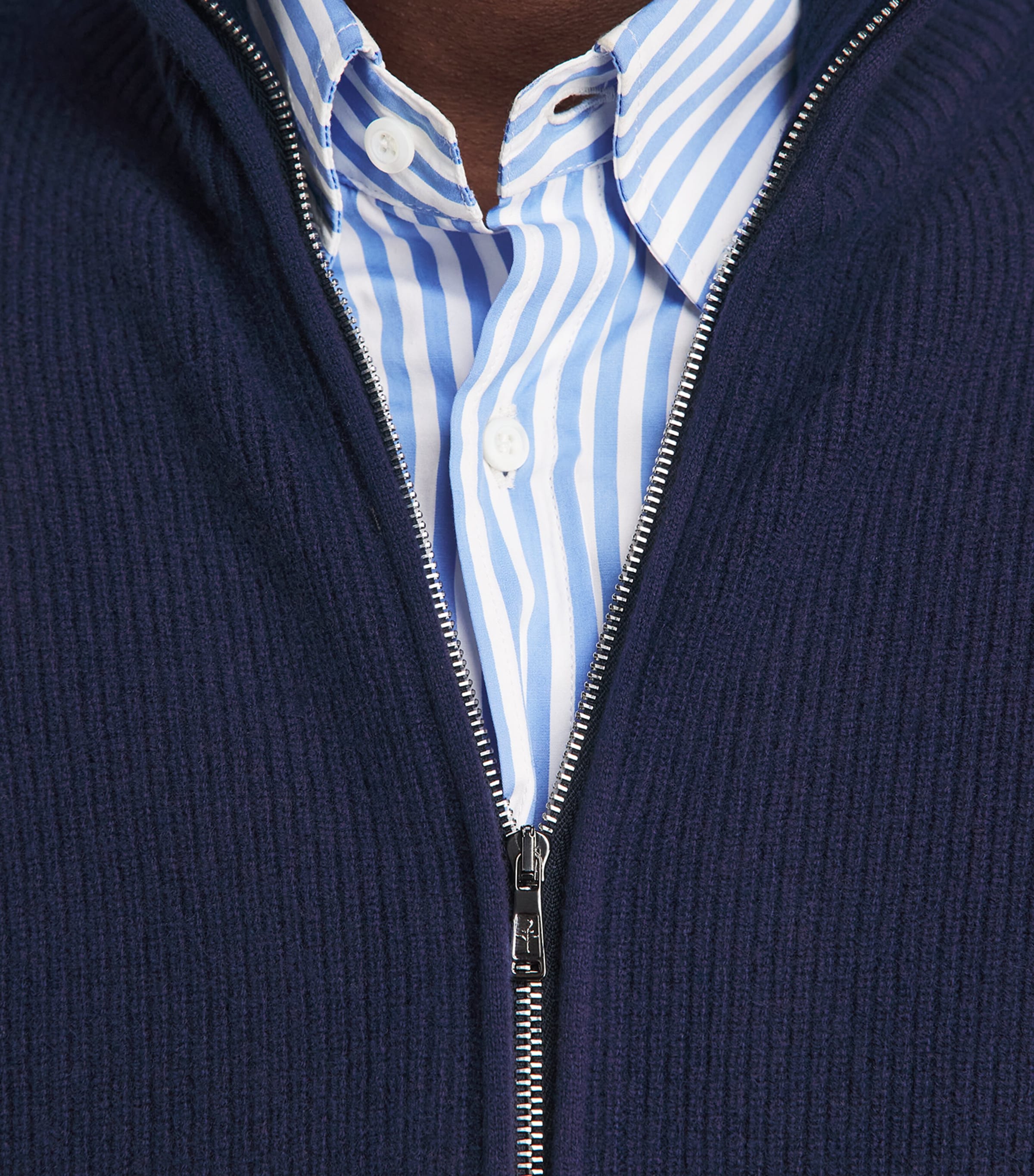 Fioroni Cashmere Mens Cashmere Half-Zip Sweater Image 3