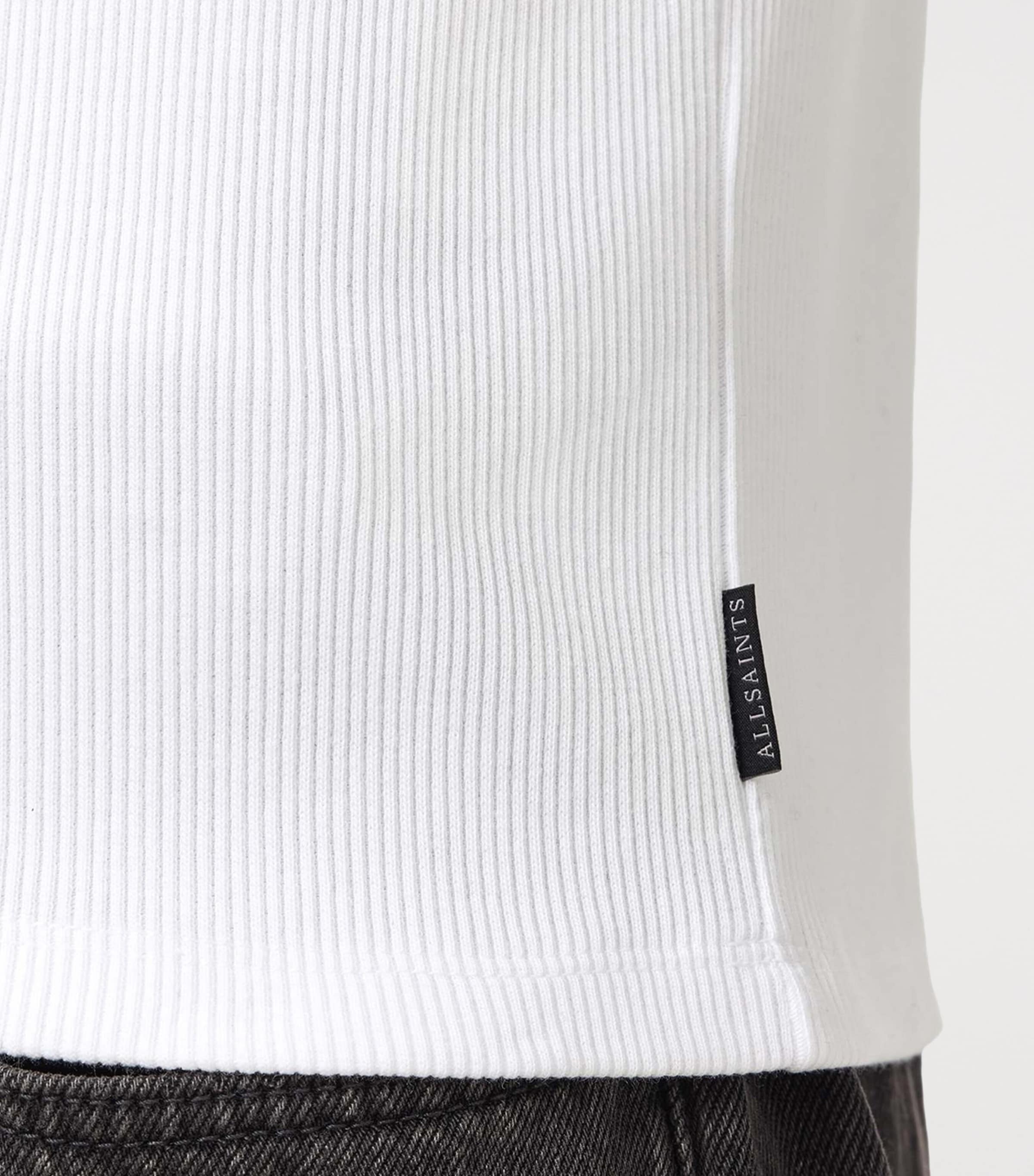 AllSaints Mens Organic Cotton Austin T-Shirt Optic White Image 5