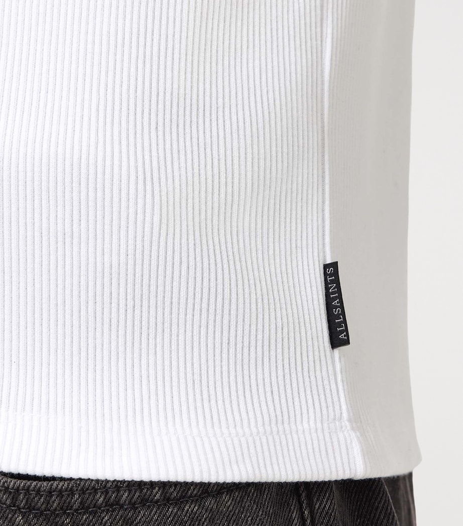 AllSaints Mens Organic Cotton Austin T-Shirt Optic White Image 5