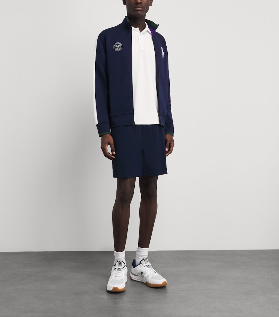 RLX Ralph Lauren Mens x Wimbledon Performance Piqué Polo Shirt Ceramic White Image 2