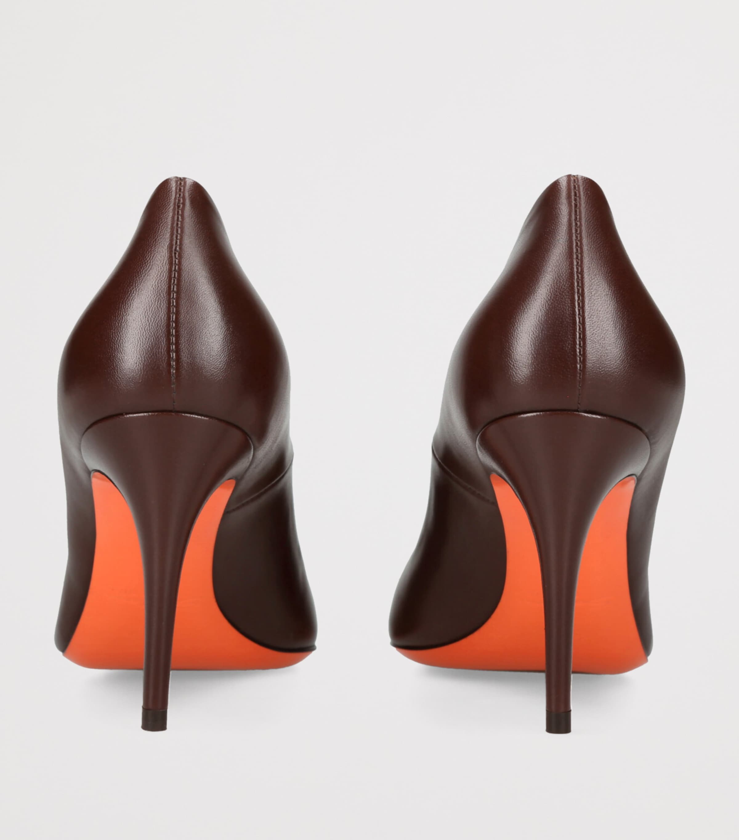 Leather Sibille Pumps 85 BROWN Image 2