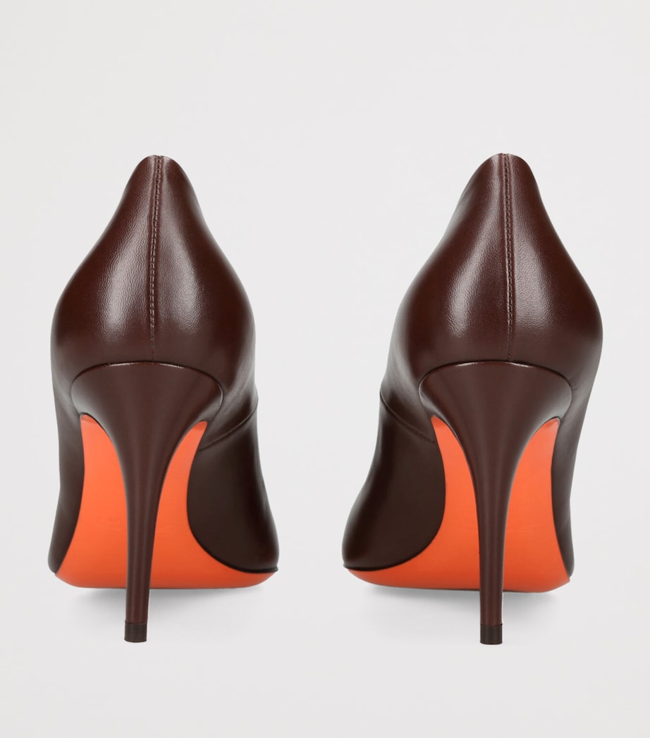 Leather Sibille Pumps 85 BROWN Image 2