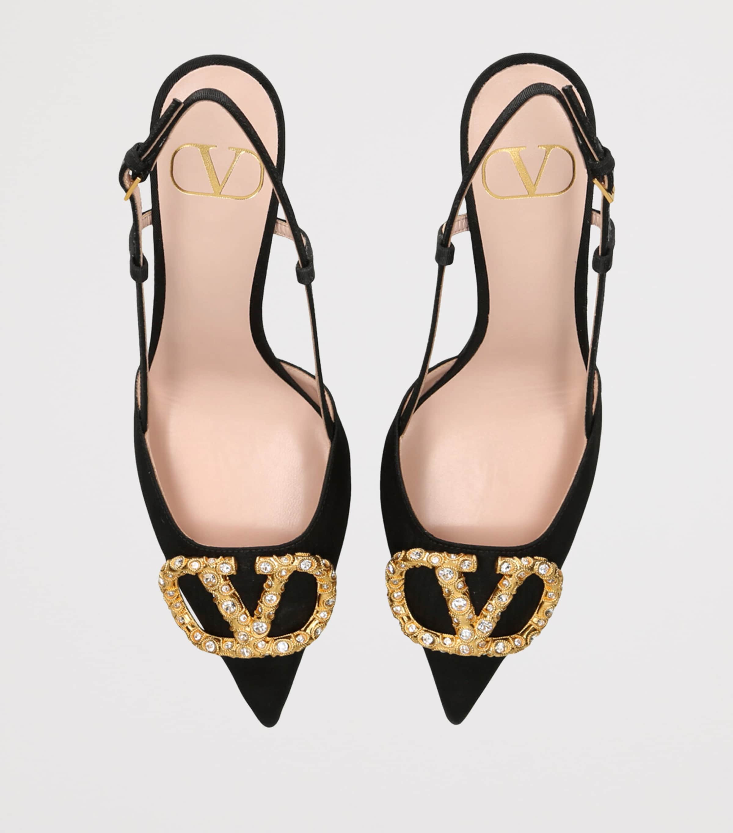 VLogo Strass Slingback Pumps 80 BLACK/COMB Image 4