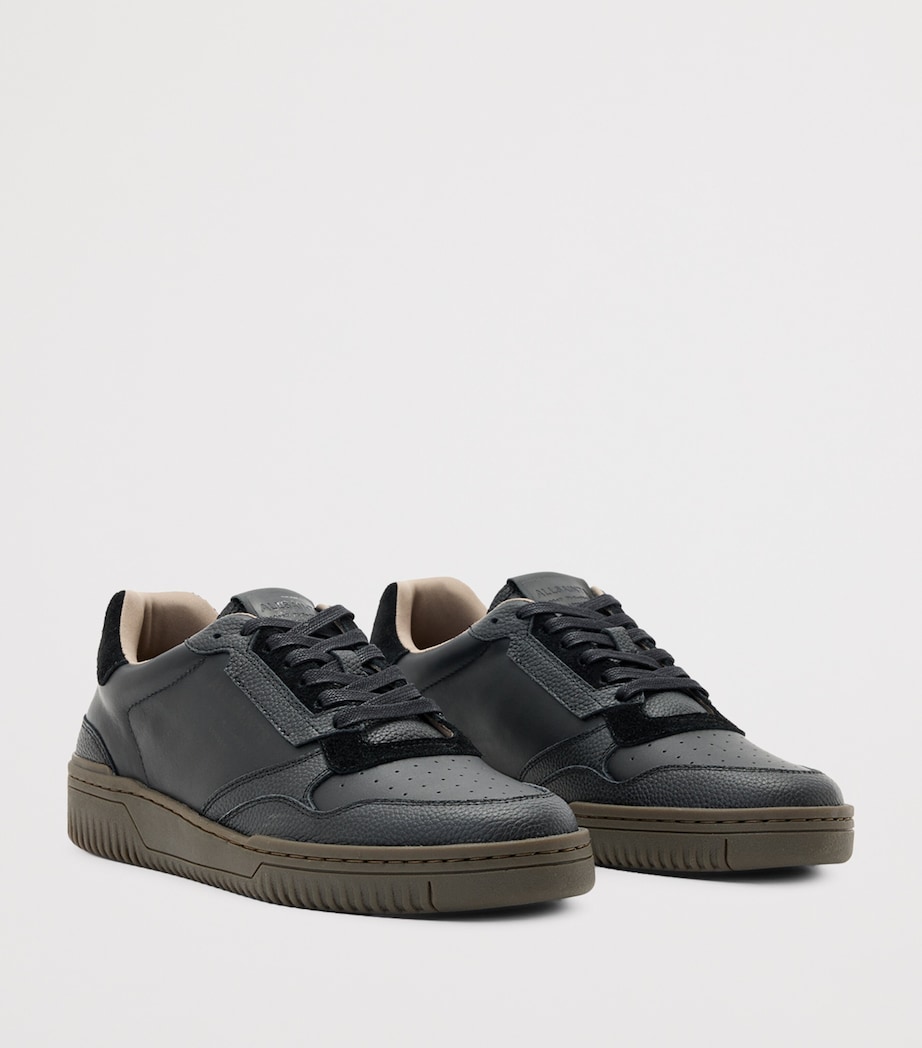 Leather Regan Sneakers BLACK/GUM Image 3