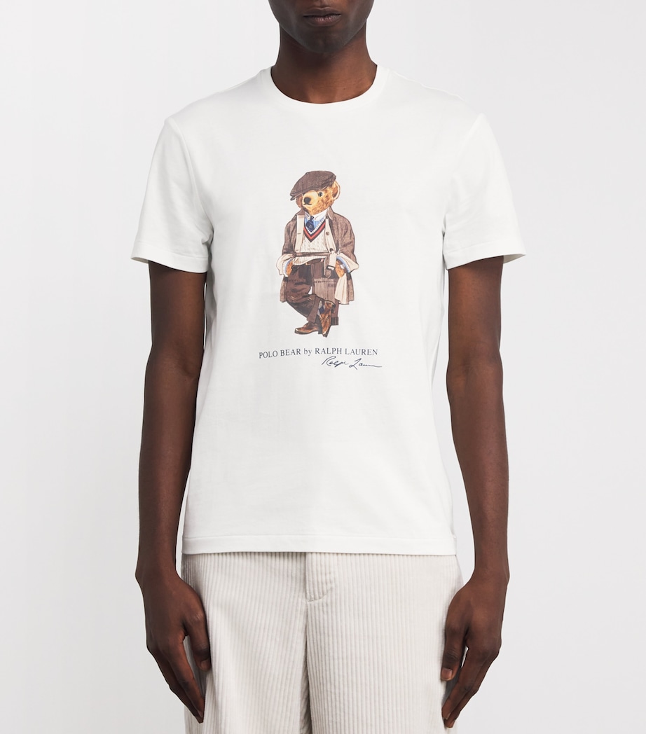 Cotton Heritage Polo Bear T-Shirt WHITE Image 3