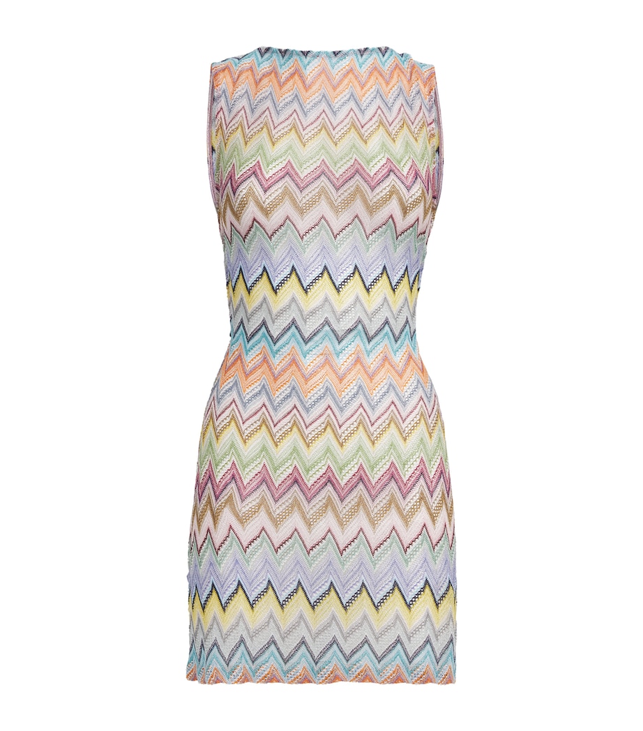 Missoni Womens Zigzag Mini Dress Smsor Multicolor Image 1