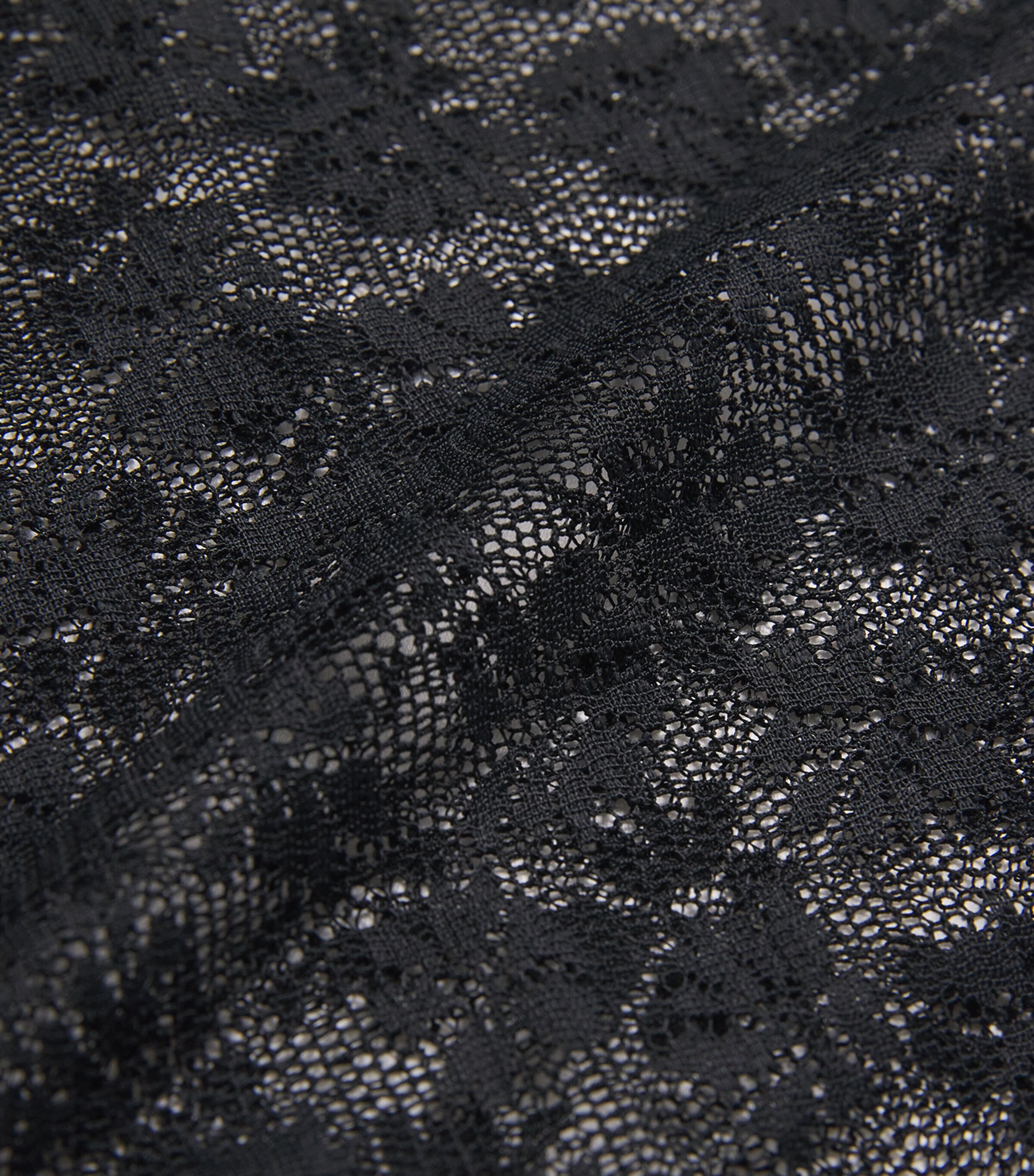 Floral Lace Top BLACK Image 5