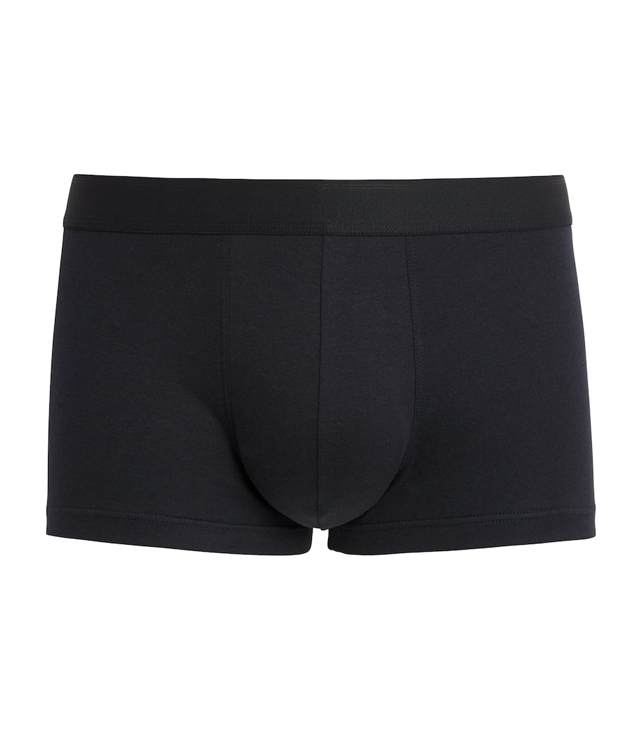Sea Island Cotton Trunks BLACK Image 1