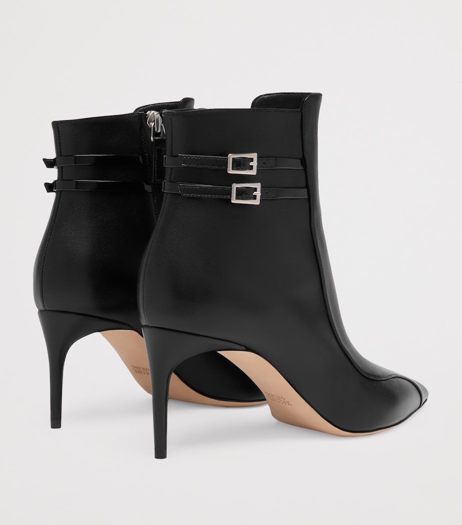 Leather Giordana Ankle Boots 70 BLACK Image 2