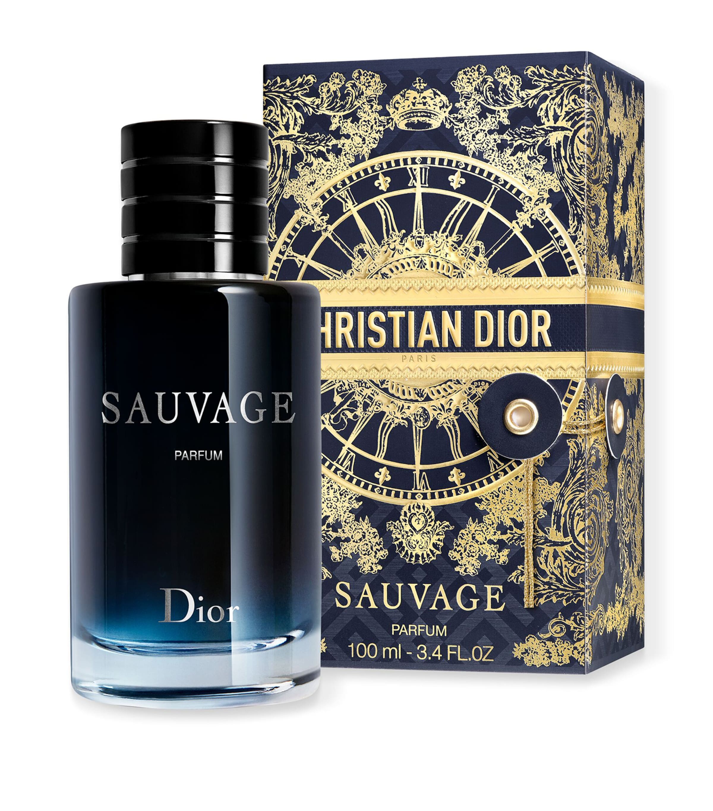 Dior Sauvage Refillable Pure Perfume Limited Edition Gift Box In Gold