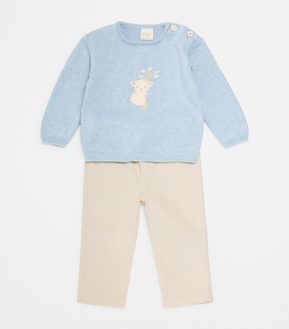 Cotton-Blend Corduroy Trousers (12 Months) 60 T1489 Image 3