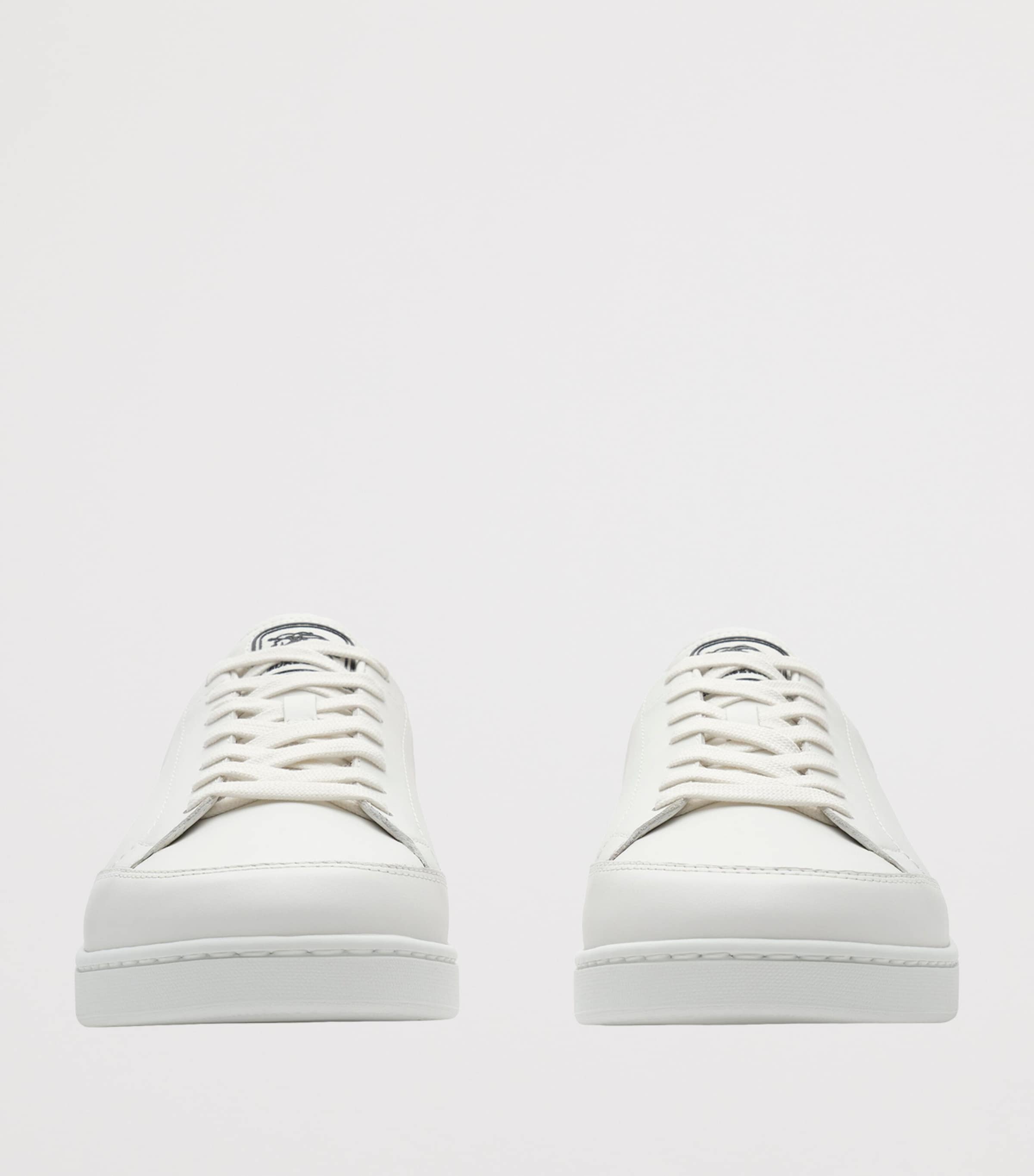 Burberry Leather Set Sneakers Por. White/wave Blue Image 3