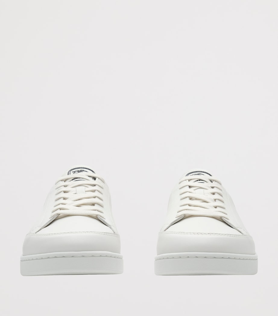 Burberry Leather Set Sneakers Por. White/wave Blue Image 3