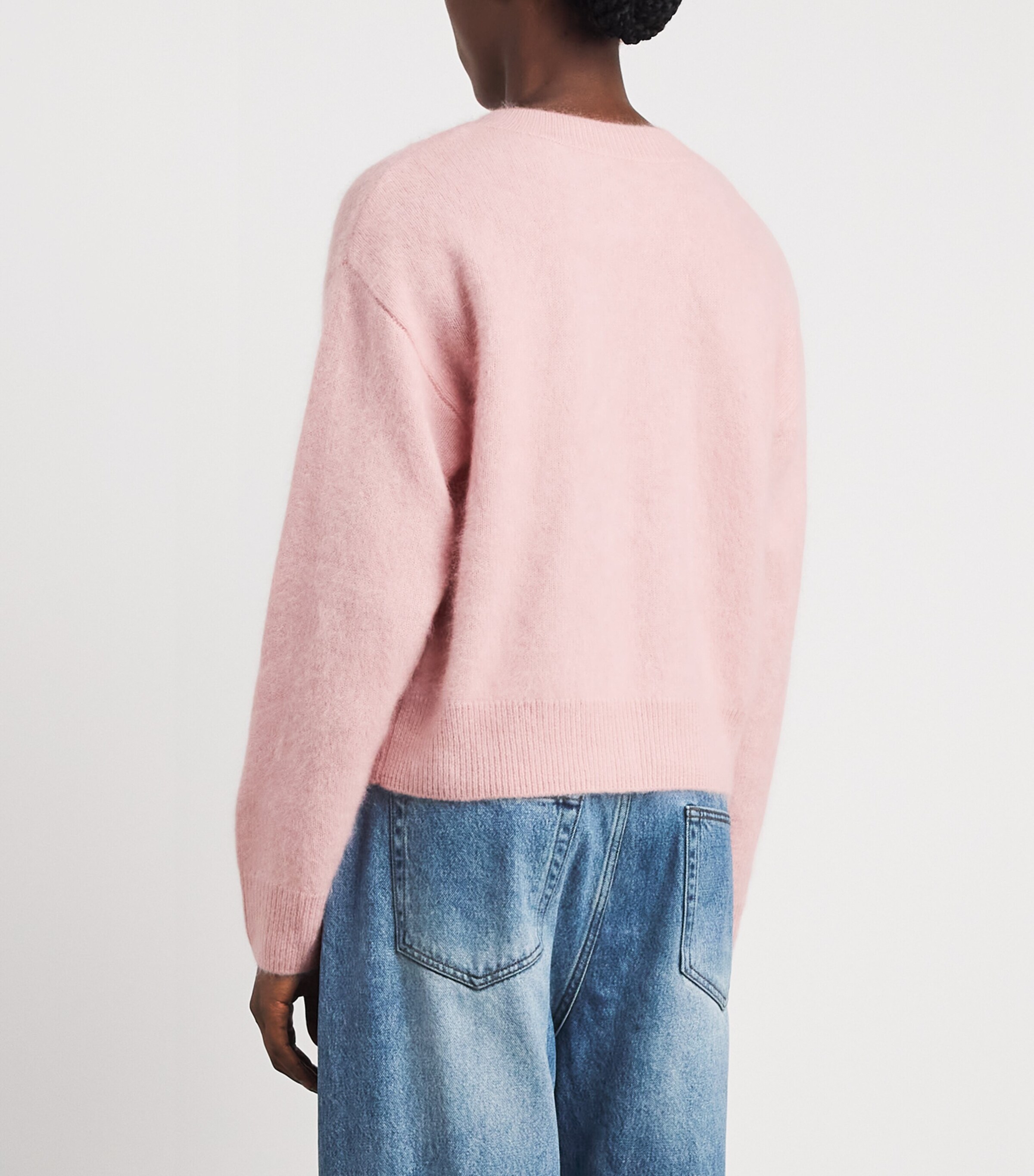 Rag & Bone Womens Brushed Cashmere Jada Sweater Pink Image 5