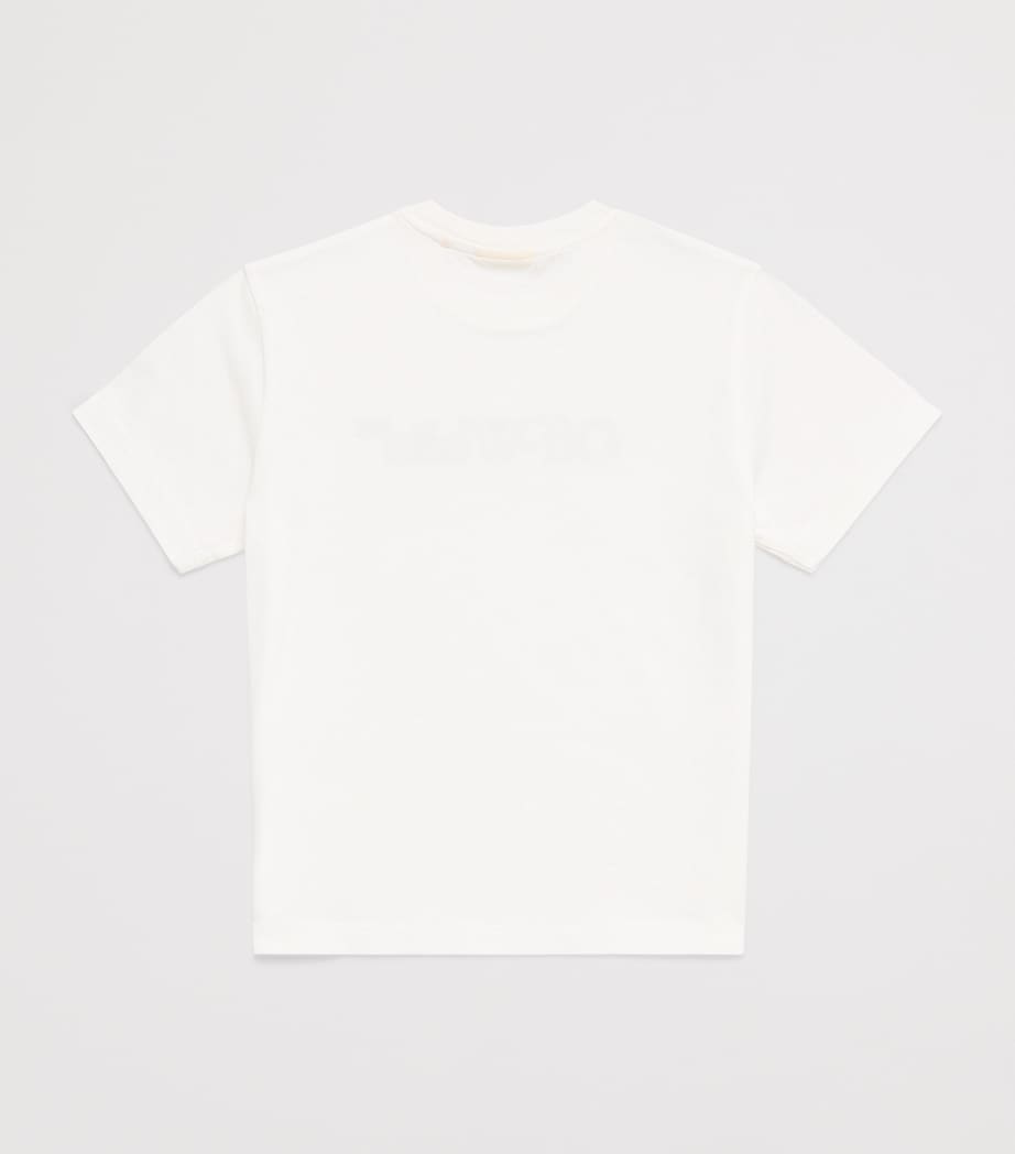 Bookish Crackle Logo T-Shirt (4-12 Years) 145WHITE-BLUE Image 2