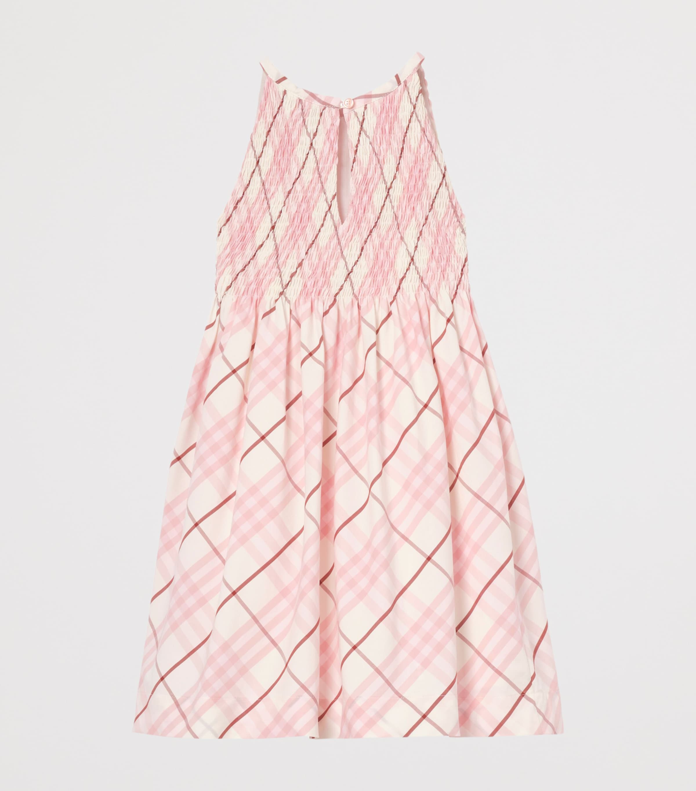 Burberry Kids Cotton Check Sleeveless Dress (14 Years) Flora Pink Ip Check Image 2