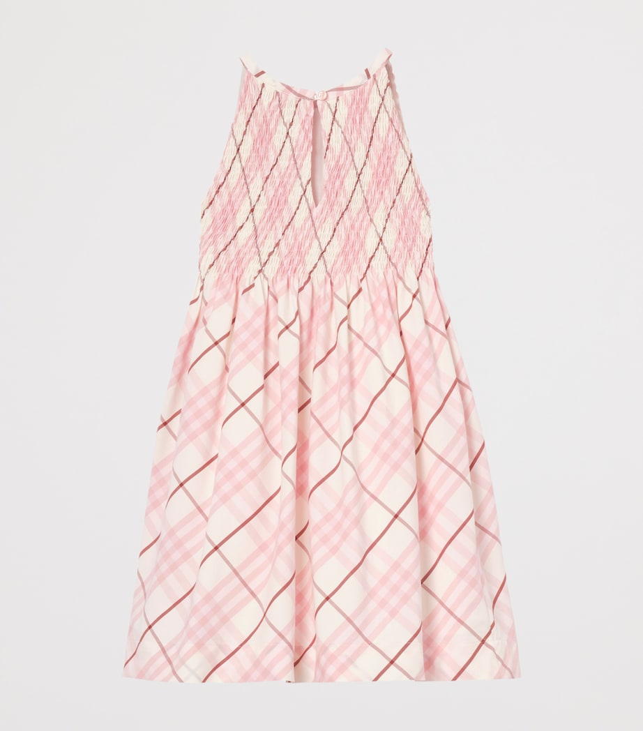 Burberry Kids Cotton Check Sleeveless Dress (14 Years) Flora Pink Ip Check Image 2
