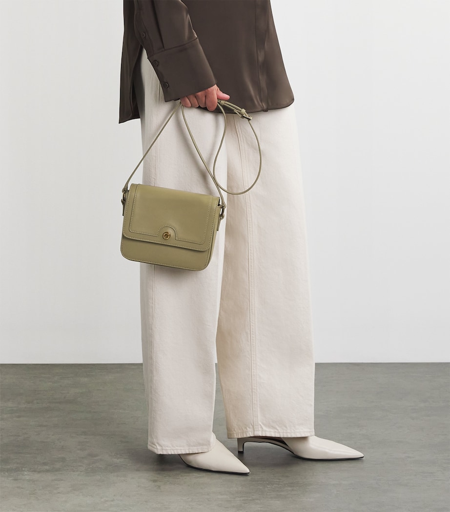 Leather Camera Bag OLIVE Image 5