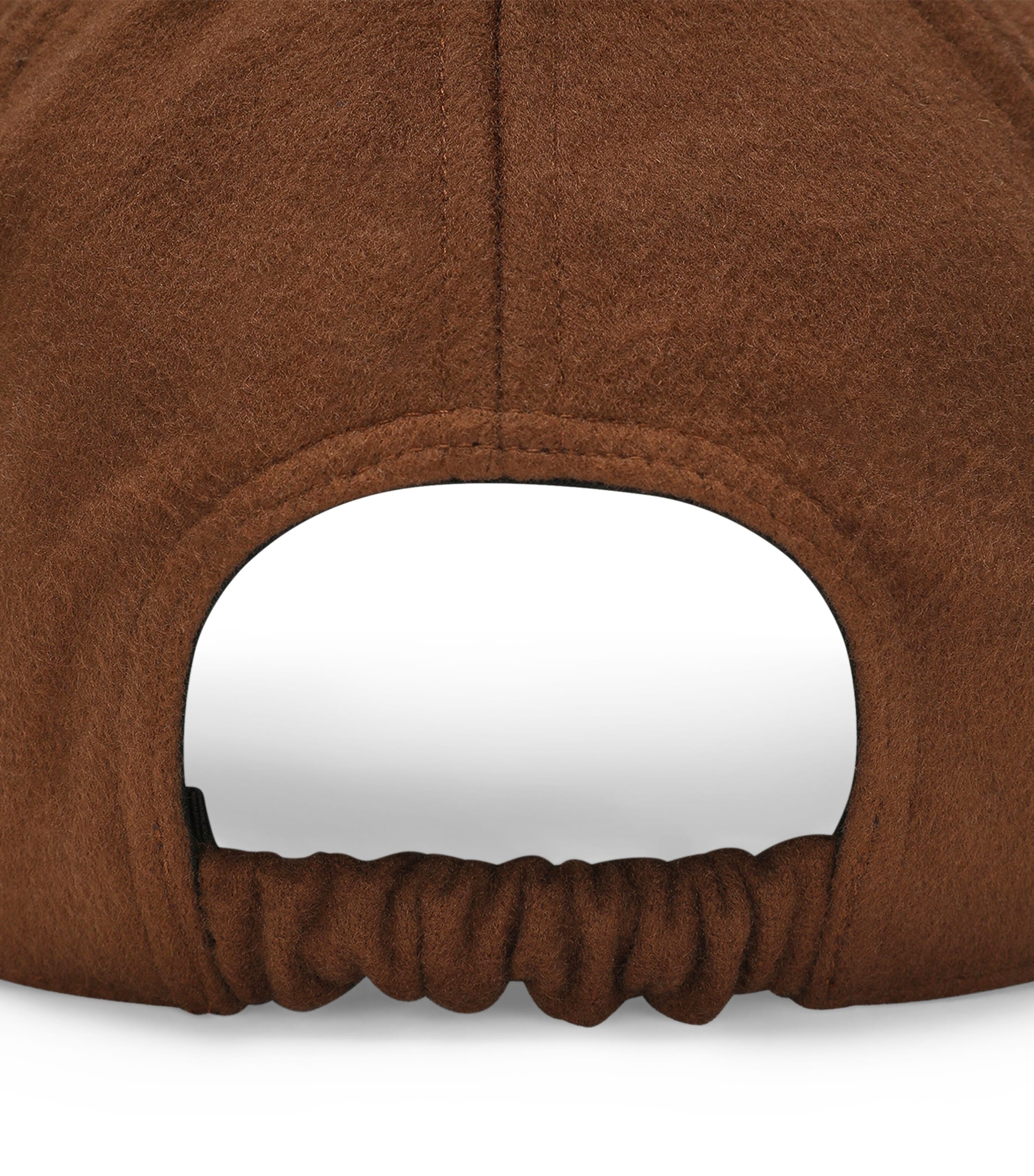 Virgin Wool-Blend Logo Baseball Cap M0280-DARK BROWN 2 Image 3