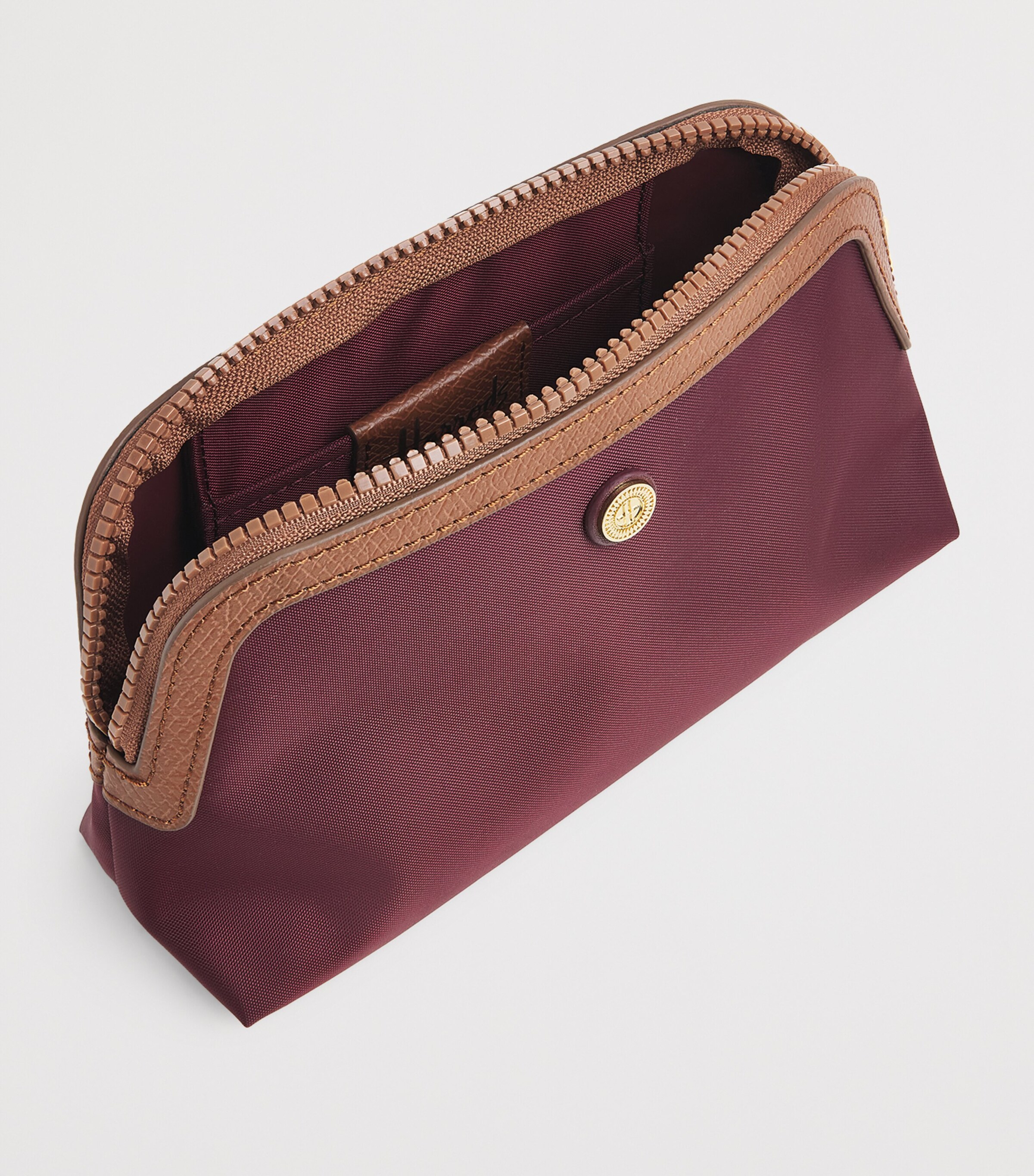 Harrods Small Nylon Wash Bag Pink Image 2