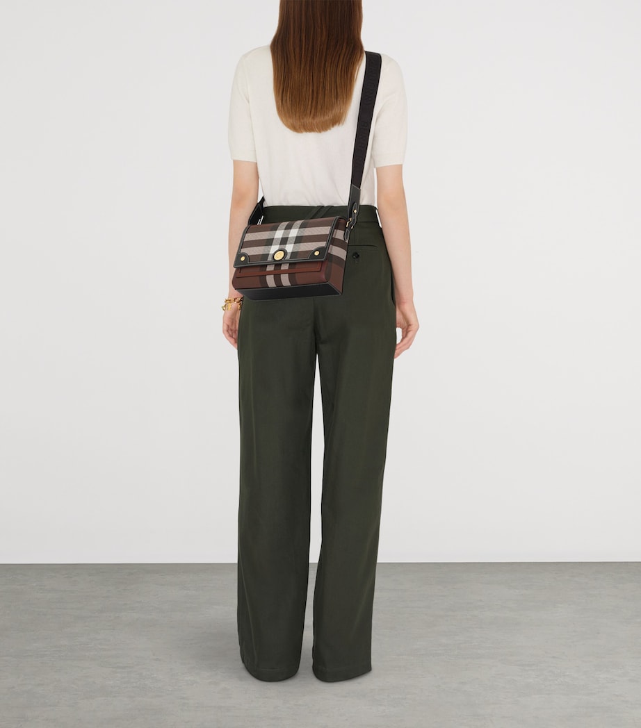 Check Note Cross-Body Bag DARK BIRCH BROWN Image 2