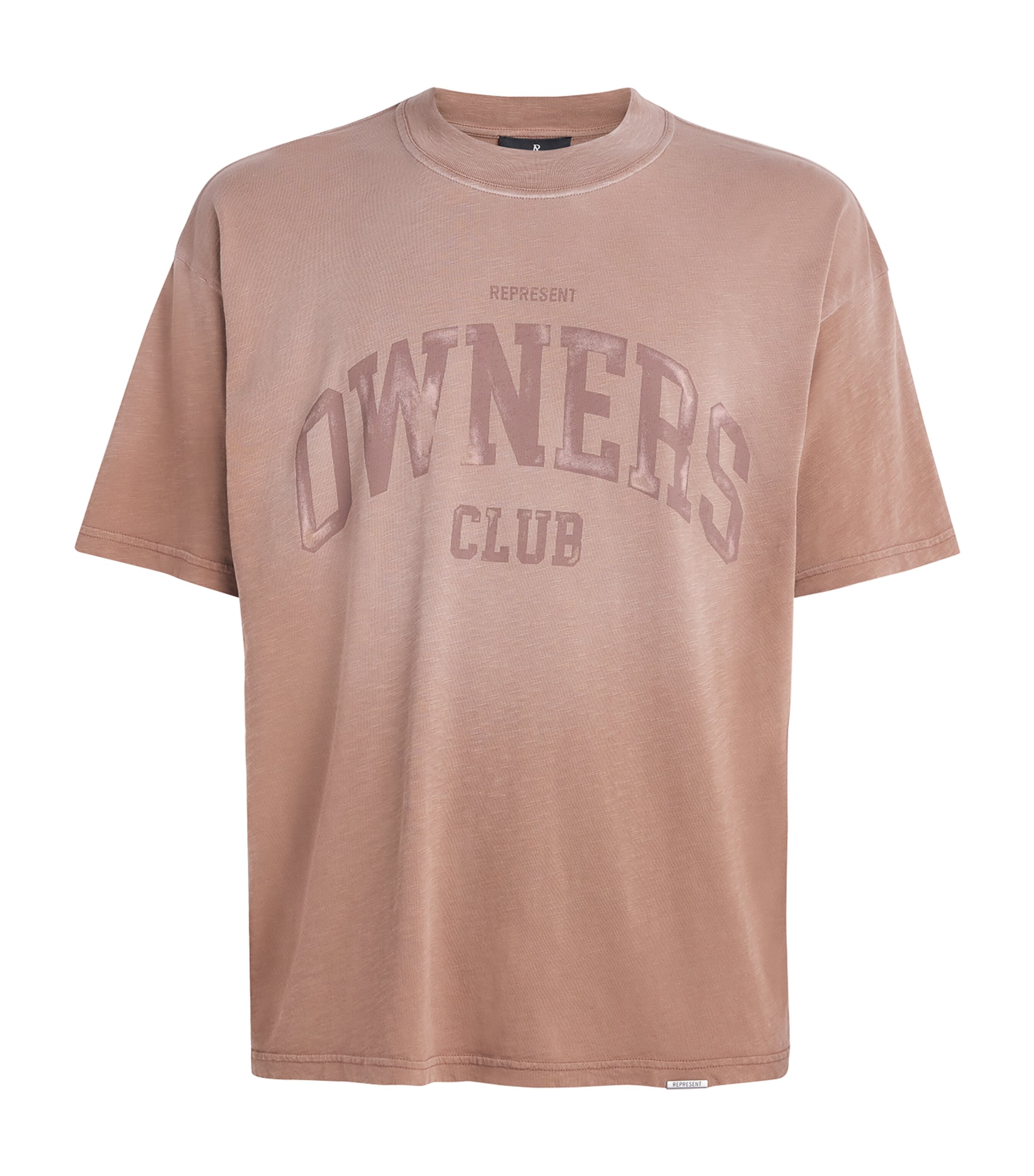 Represent Mens Cotton Owners Club T-Shirt Sienna Image 1