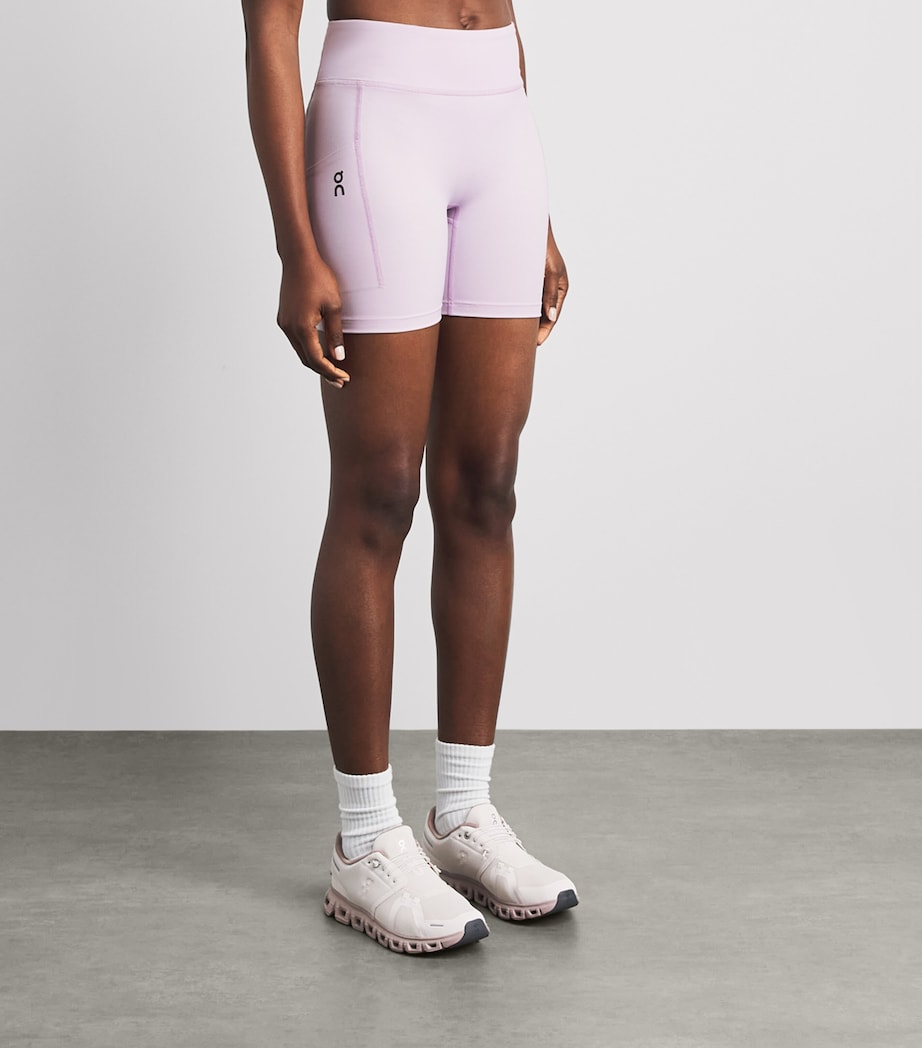 On Womens Performance Tight Shorts Foxglove Image 4
