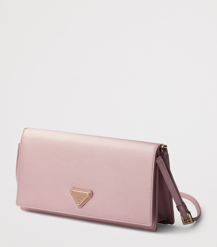 Prada Mini Satin Shoulder Bag Pink Image 4